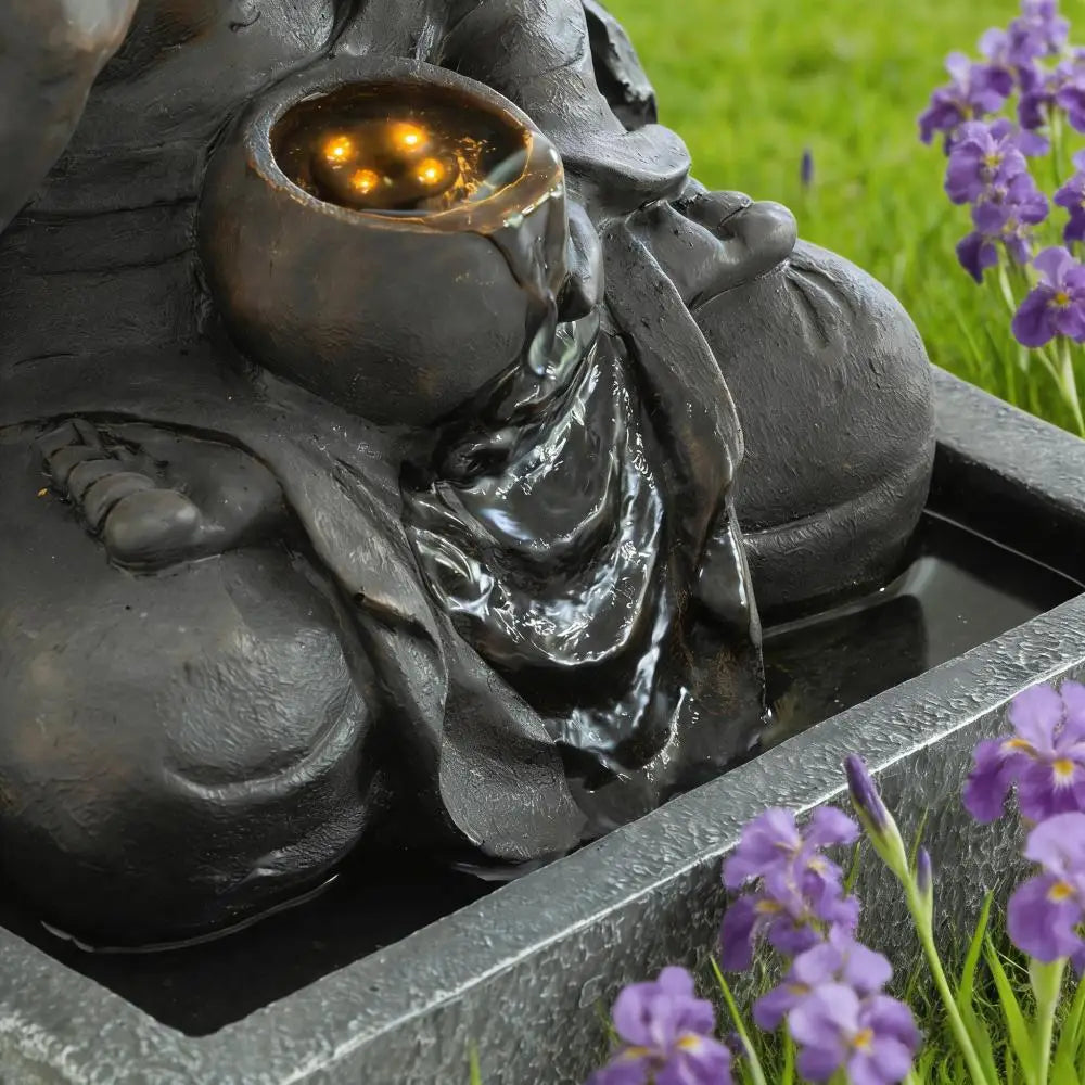 Outdoor Buddha Waterfall Fountain Zen Water Feature