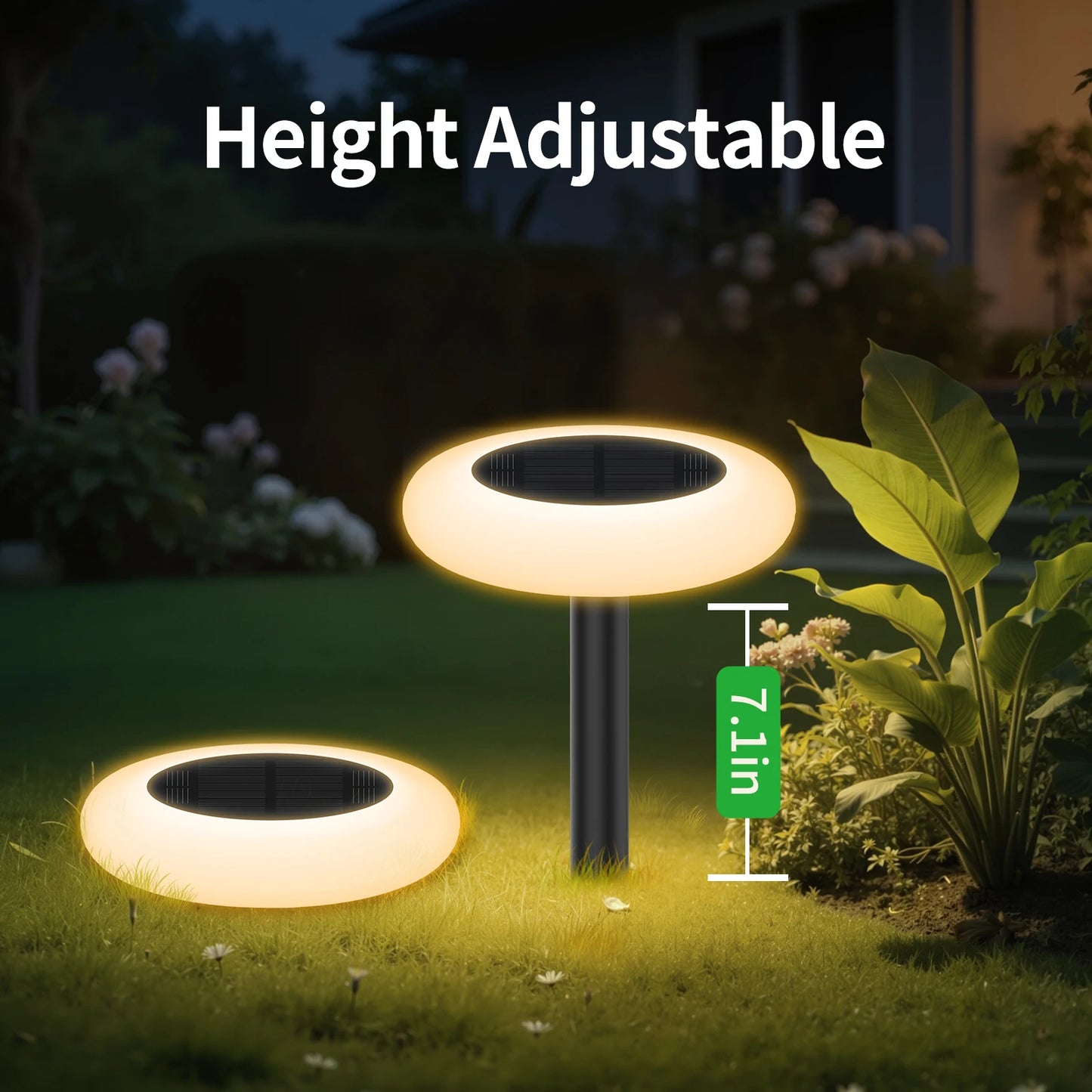 Intelamp Led Solar Pathway Lights For Outdoor Garden