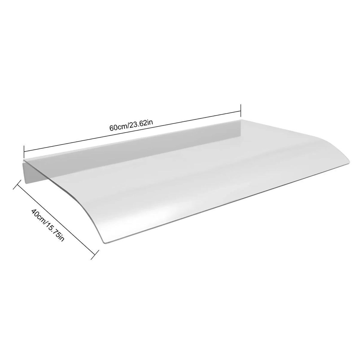 Clear Front Door Canopy Awning for Rain and Snow