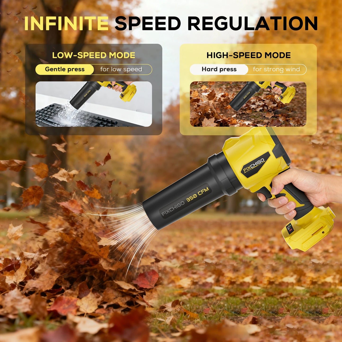 Cordless Leaf Blower 18V for Makita Brushless Turbo
