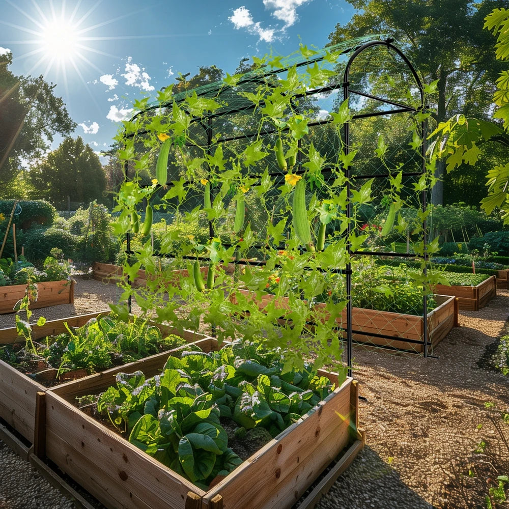 Wisfor Metal Garden Trellis For Climbing Plants