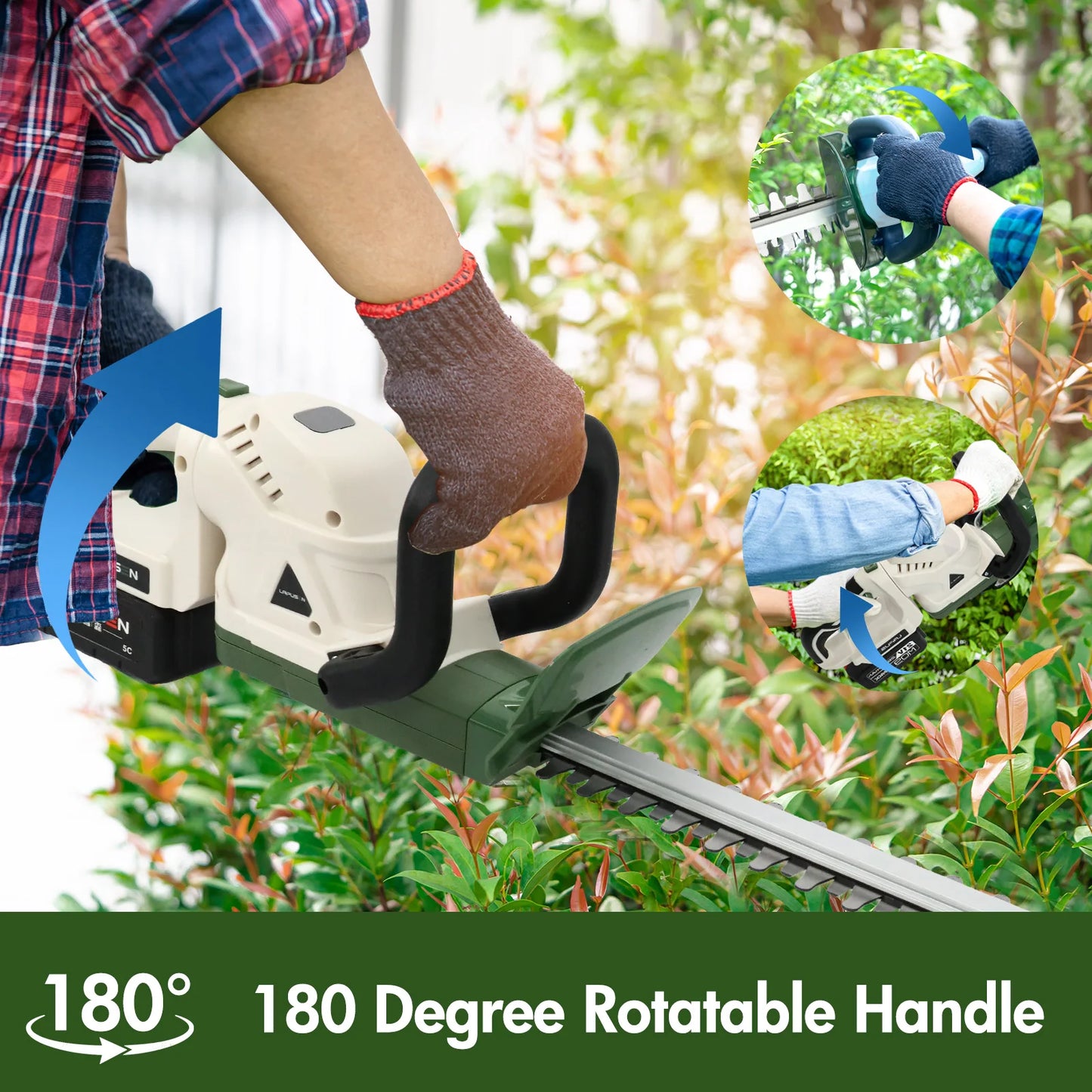 Cordless Rotary Trimmer 21V Dual Action Blade
