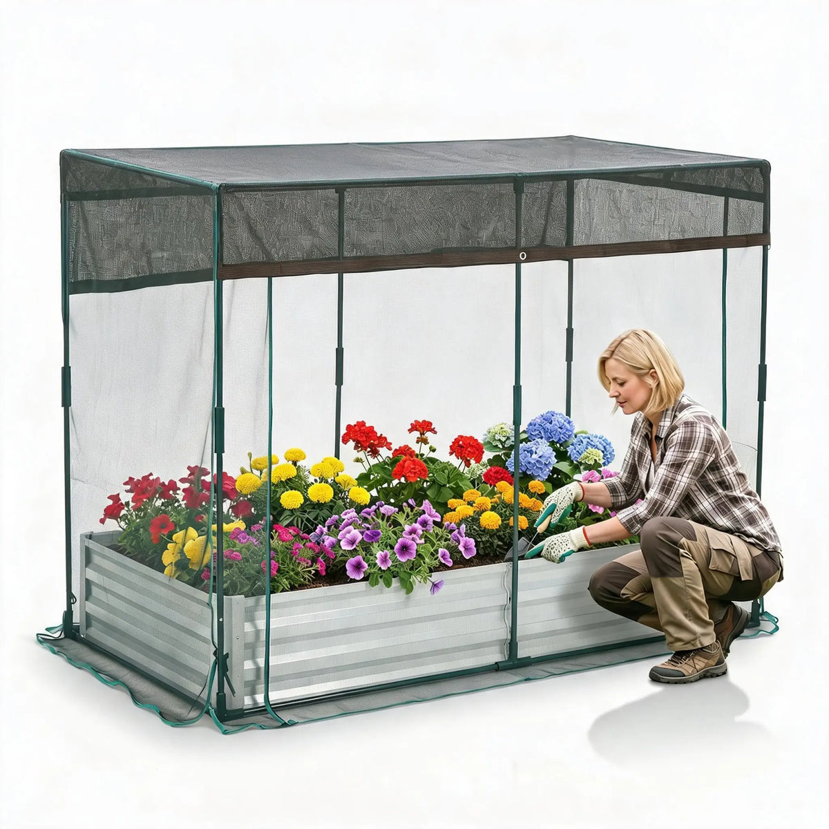 Galvanized Raised Garden Bed With Irrigation System