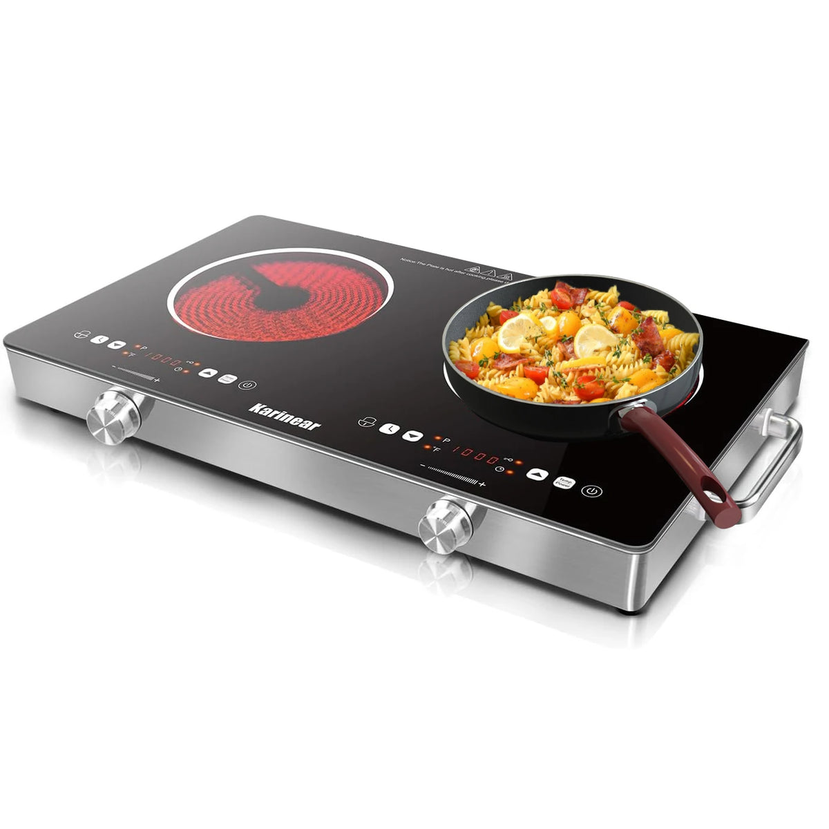 Karinear Two Zone Ceramic Electric Countertop Hob