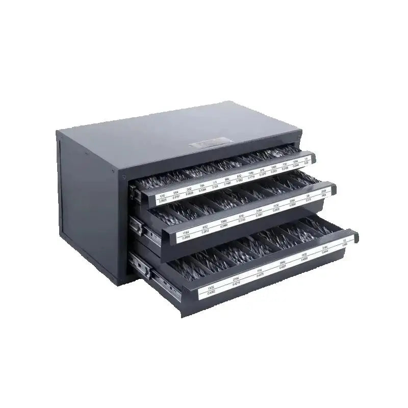SucceBuy Steel Drill Bit Organizer Cabinet