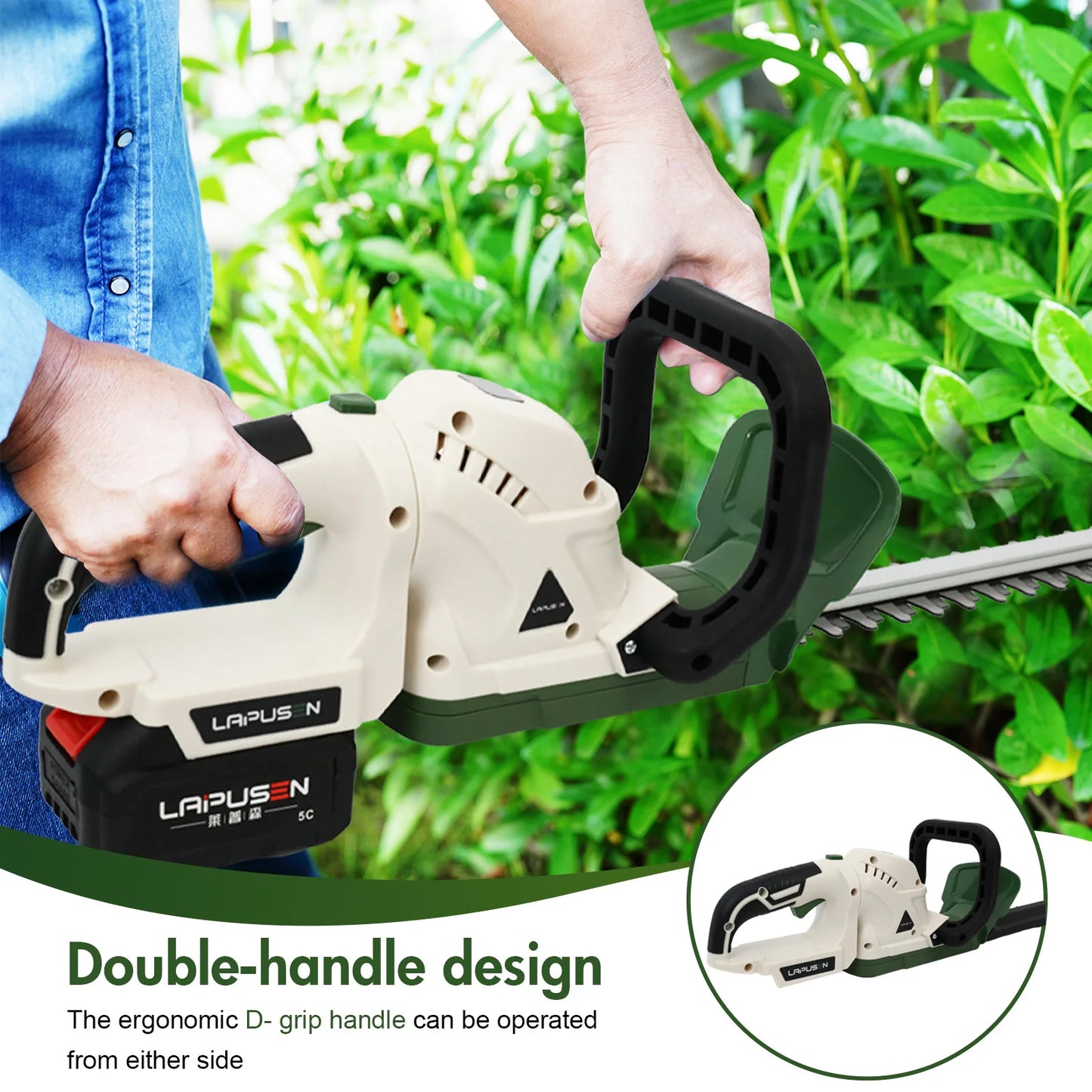 Cordless Rotary Trimmer 21V Dual Action Blade
