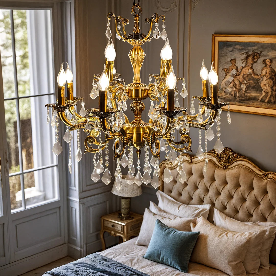 Vrygle Antique Bronze LED Candle Pendant Light