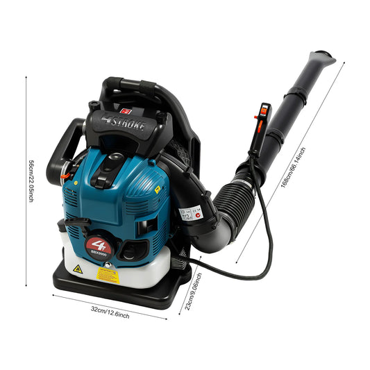 Bymaocar 4 Stroke 75.6cc Gas Backpack Leaf Blower