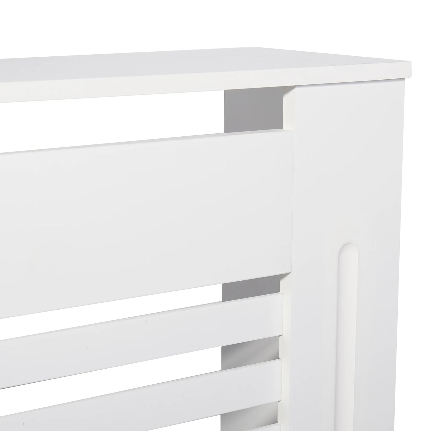 Wisfor White Wood Radiator Cover With Horizontal Slats