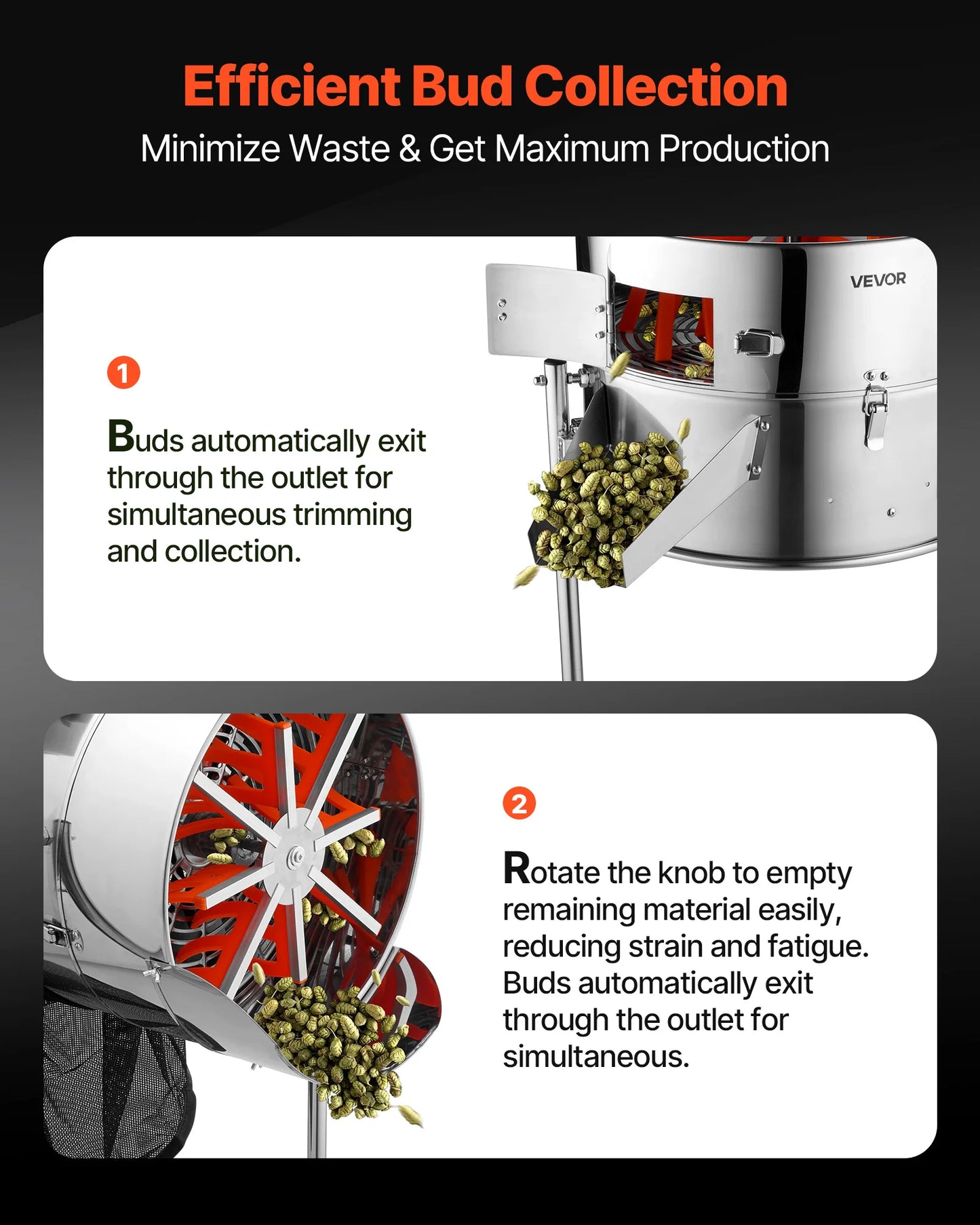 SucceBuy Electric Bud Leaf Trimmer With Stainless Blades