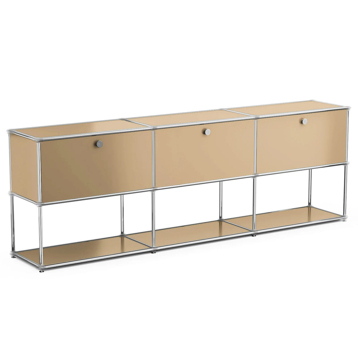Modern Stainless Steel Storage Cabinet TV Stand
