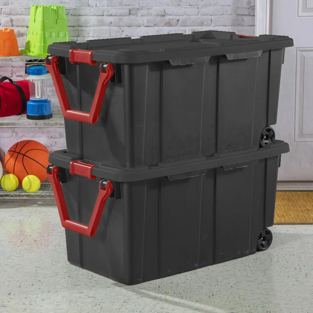 Premium Wheeled Plastic Storage Bin