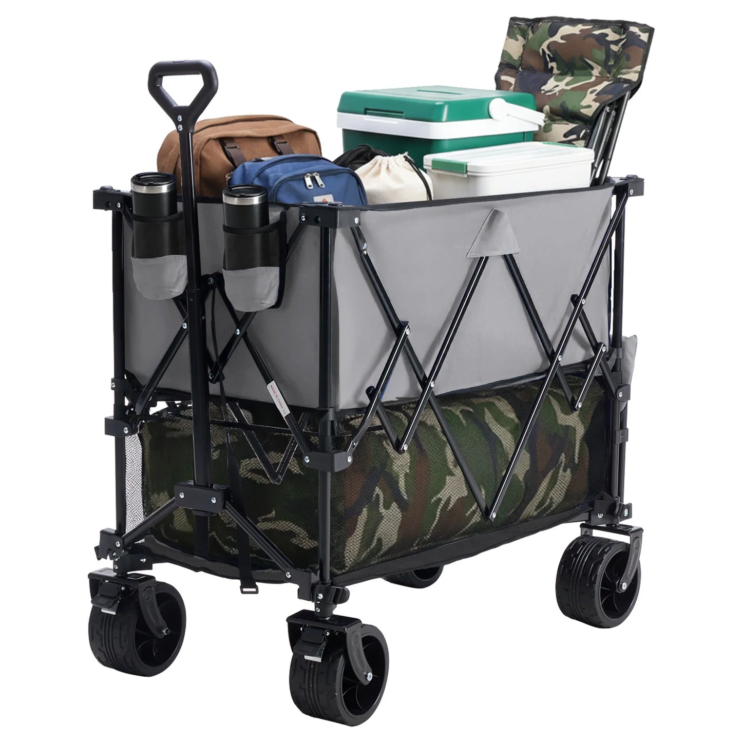 JHK Double Decker Wagon Cart 440 Lbs Outdoor