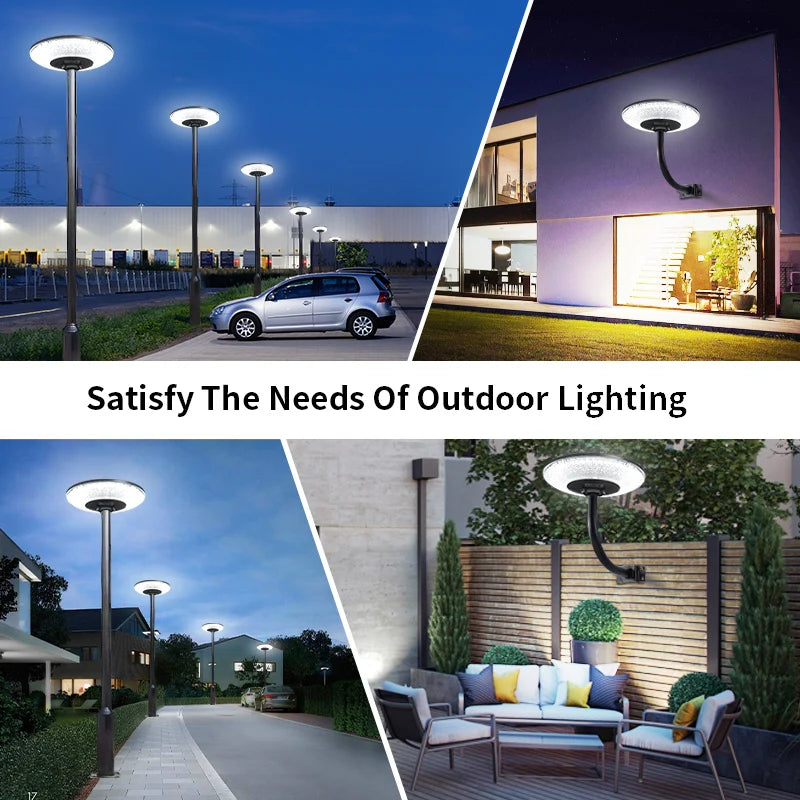 Solar Garden Light 360° Circular Illumination Human Radar Sensing 0 Electricity Bill Wireless Solar LED Lamp