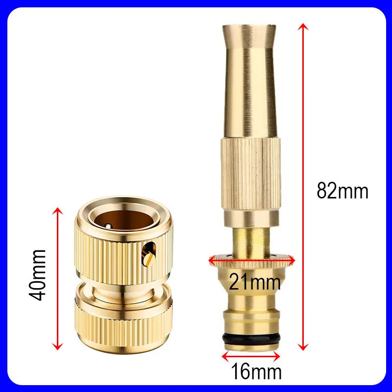 Brass Water Gun Spray Nozzle For High Pressure Hose